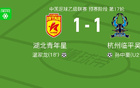湖北青年星1-1臨平吳越，溫破僵局，孫扳平比分